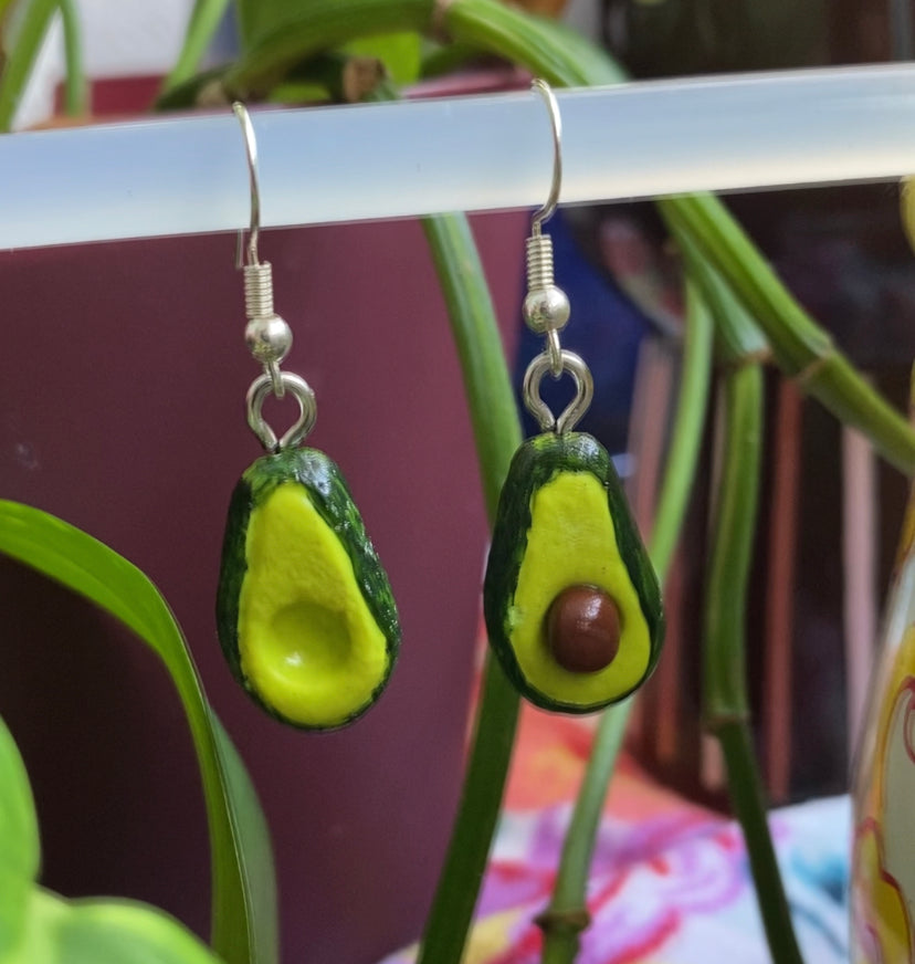 Avocado Clay Earrings